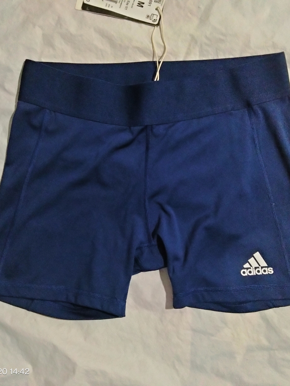 Adidas Women's All Me Ess 1/1 Compression Shorts Medium Semi Lucid Blue IT9091